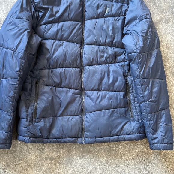 Spyder Nexus Puffer Jacket Mens L Blue Parka Full Zip Snow Ski Winter Coat - Picture 3 of 10